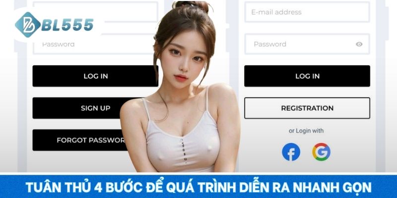 Tuân thủ 4 bước để quá trình diễn ra nhanh gọn